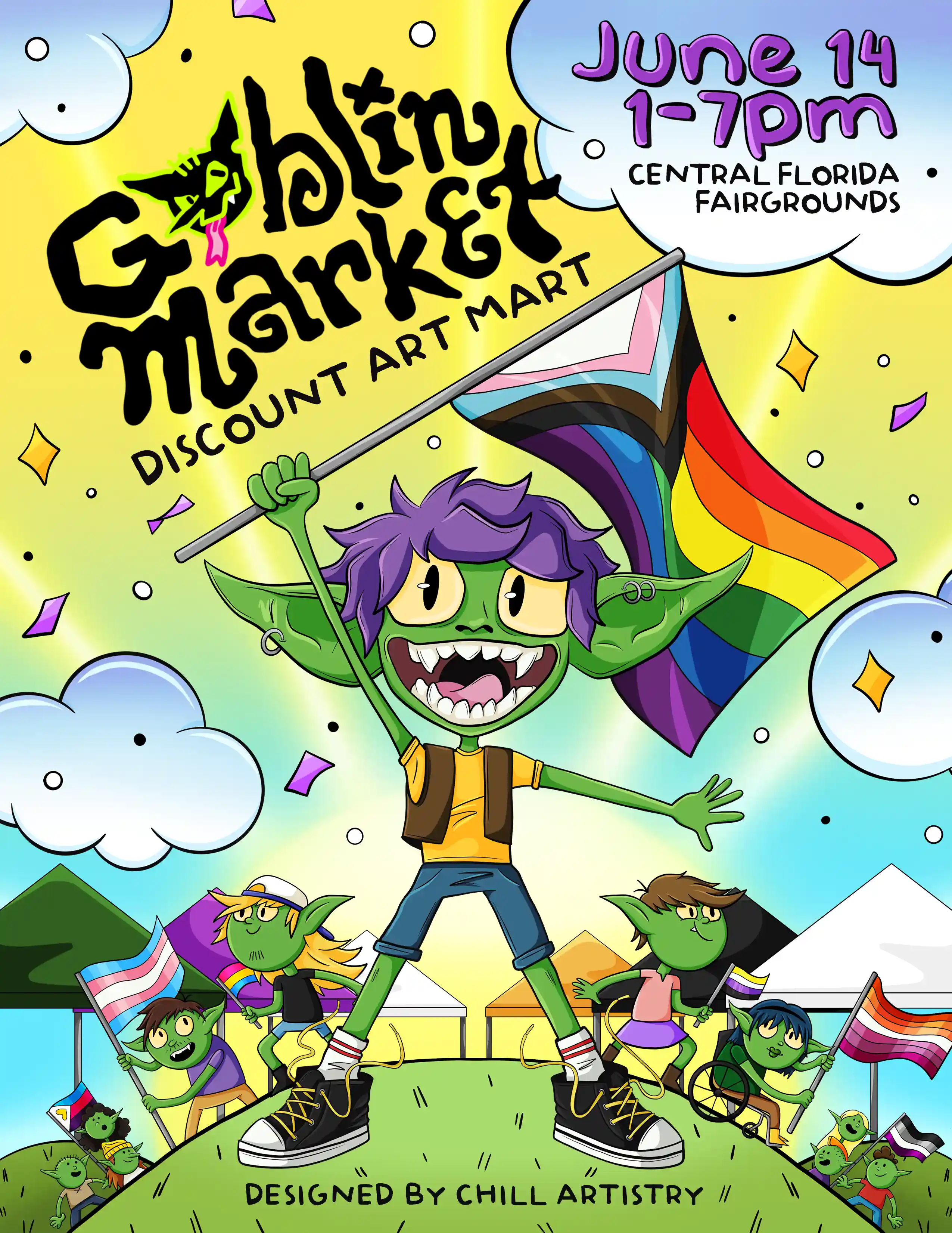 June Gob Mart Pride Poster by Chill Artistry